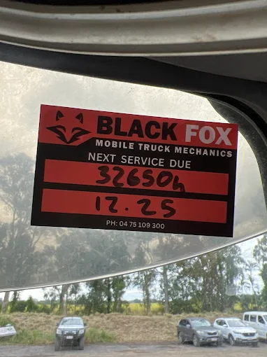 Service sticker application